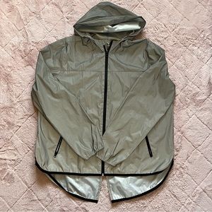 FILA Sport Reflective Windbreaker Jacket Sporty Athleisure Running Size XL‎